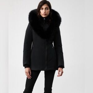 Mackage Akiva-XR EUC size small, waterproof, down, black fox fur trim hood